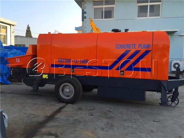 trailer concrete pump