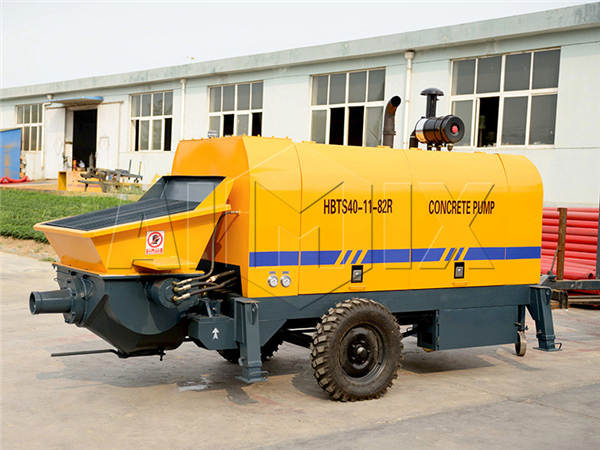 small concrete pump